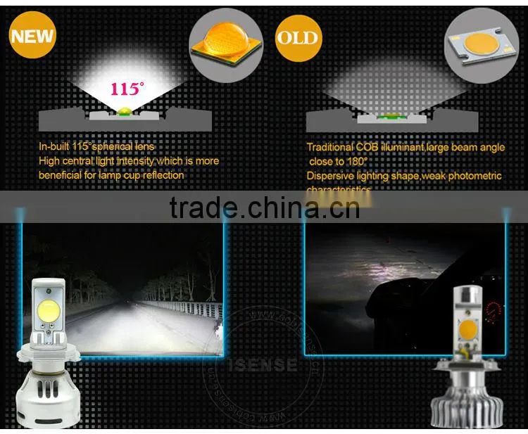 New Design 4G Custom-made LED Chip 9007 LED Car Headlight