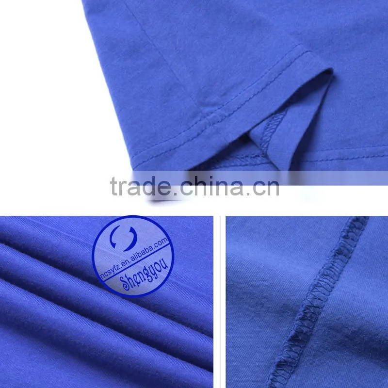 2015 OEM 100%cotton Single Jersey Multi Color t shirt Design