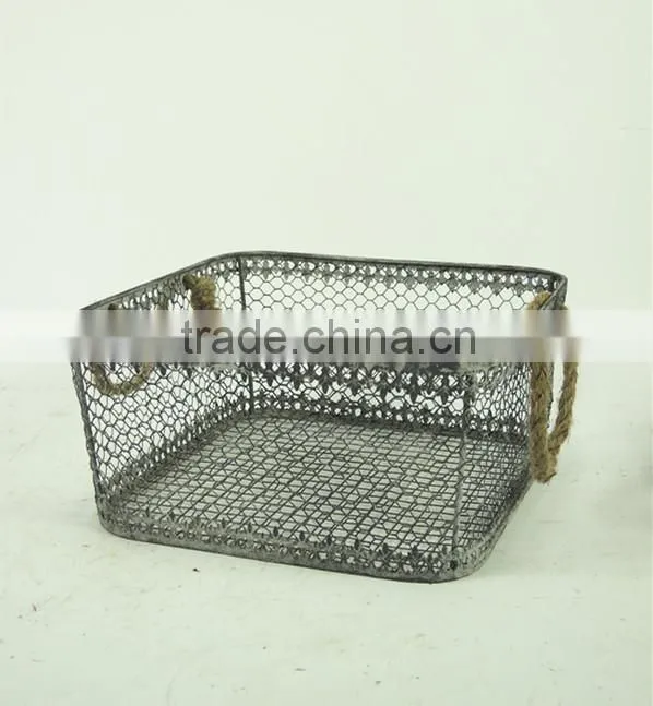 Wholesale vintage decorative kitchen wire basket