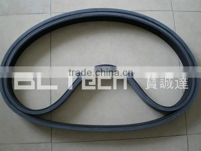 Ribbed belt vulcanized gray rubber