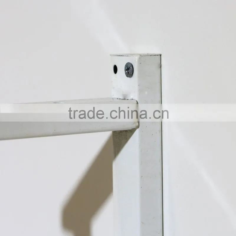 Metal clothes hanging stand wall mounted clothes hanger rack