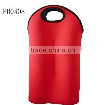 high quality three botle neoprene refrigerated cooler bag