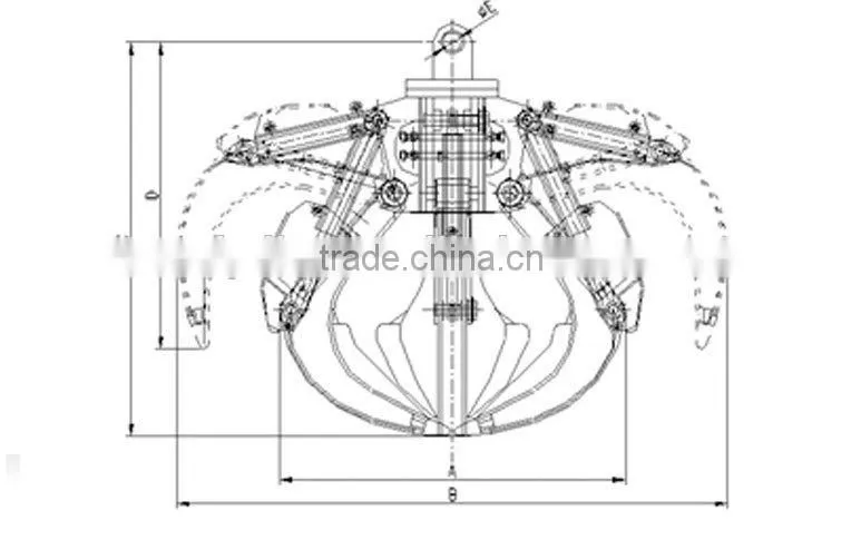 excavator thumb bucket for sales excavator grab bucket