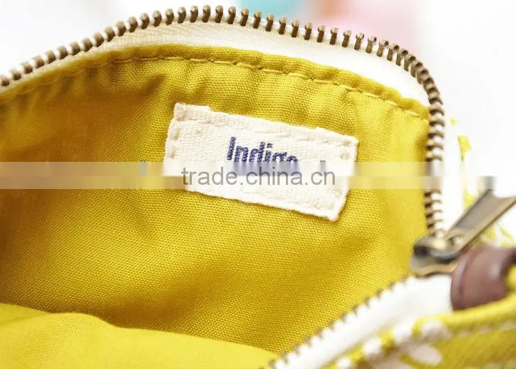 2013 dourable canvas yellow and green fashion wallet wholesale