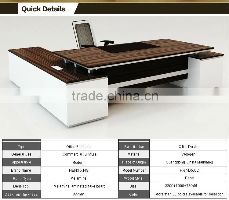 2015 hot sell office table and modern office furniture (HX-ND5118)