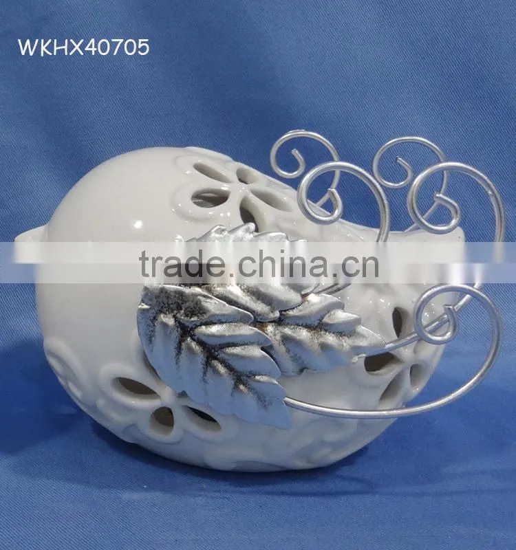 Ceramic bird modern christmas table decorations