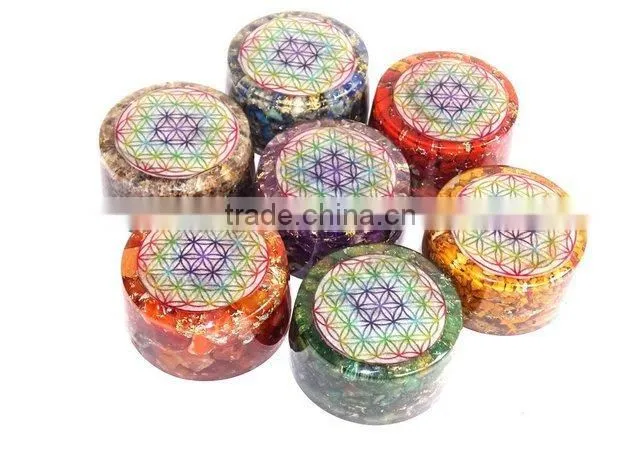 Wholesale Orgone Tower Buster Chakra Set : Flower Of Life