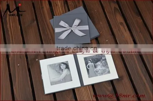 Fabric Cloth Linen Photo USB Business Card Box Album Folio