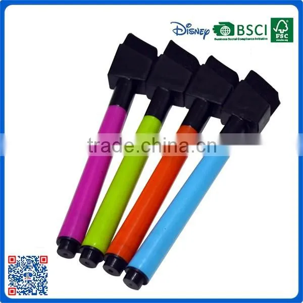 Hot sale white board dry erase color marker pen in marker pens green ink with refill