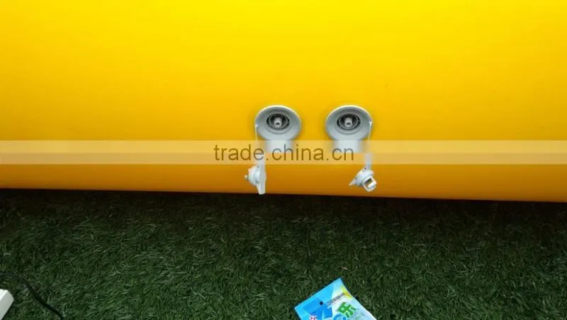 Large 18 dia round China inflatable pools yellow for rental