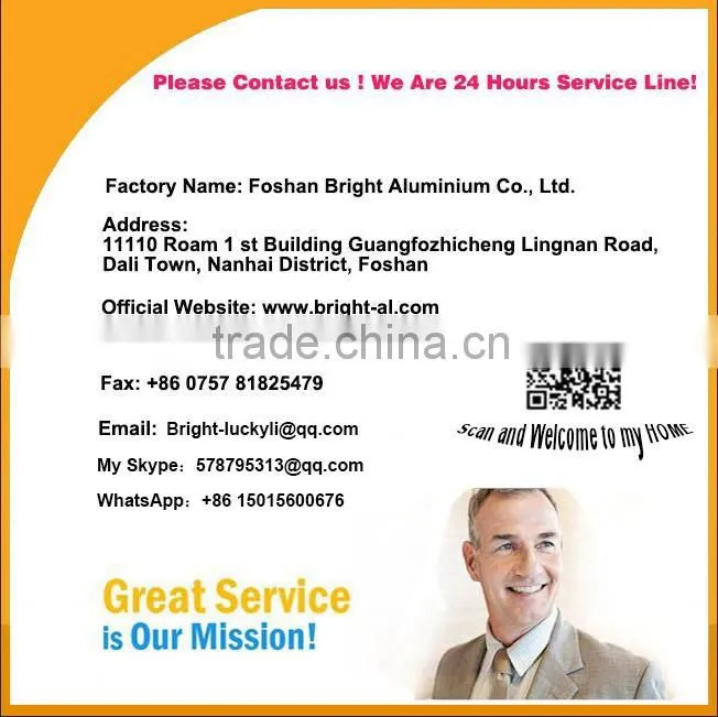Customized powder injection for different industrial aluminum profile