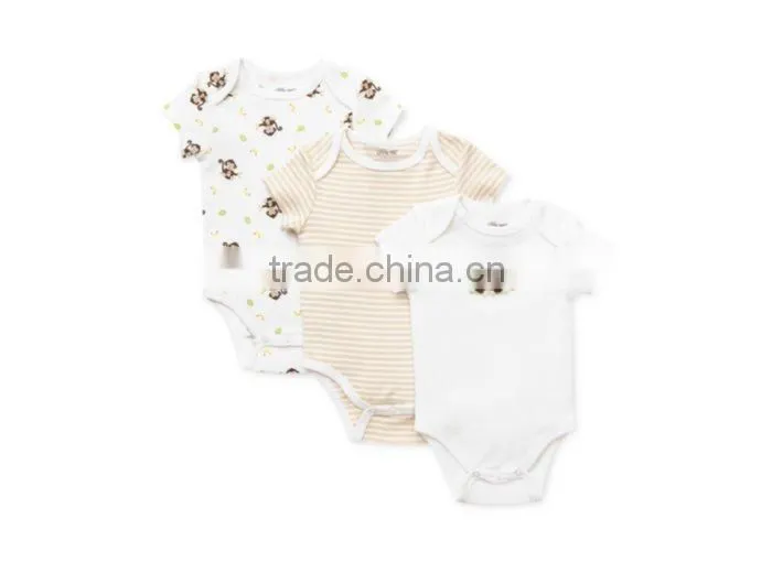 Online Shopping Customed Newborn Baby Organic Cotton Printed Romper