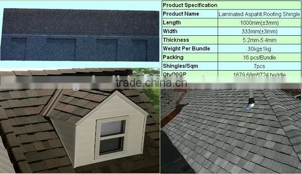 2014 hot SGB goethe asphalt shingle roof tile