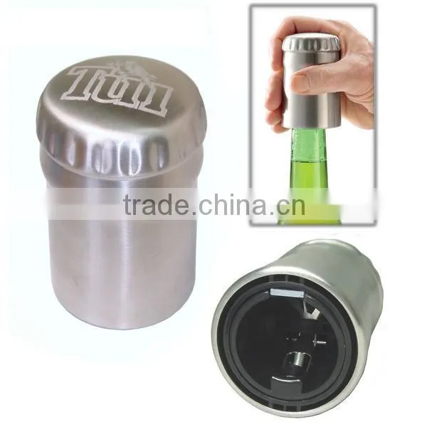 Barrel shaped bottle opener, stainless steel bottle opener, beer bottle opener