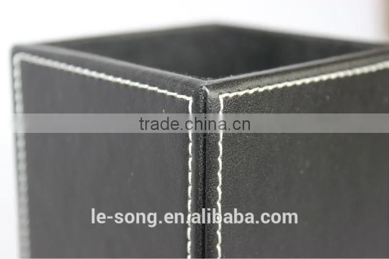 leather pen box
