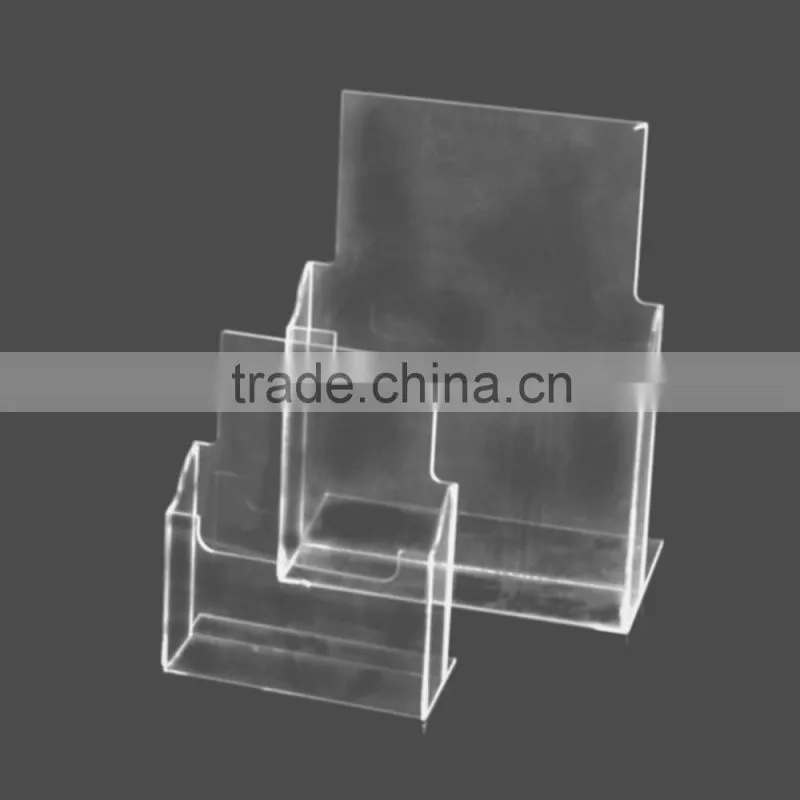 Horizontal Slanted L-Shape Acrylic Sign Holder/Slanted Sign Holders