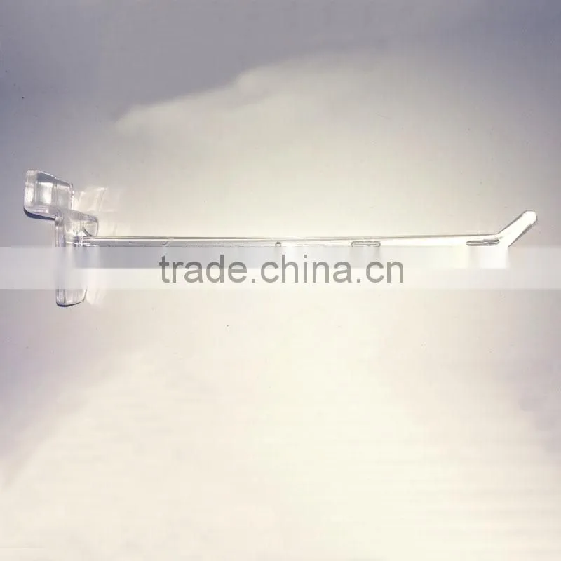 Wholesale Colorful slatwall clear plastic hanger hooks for debris