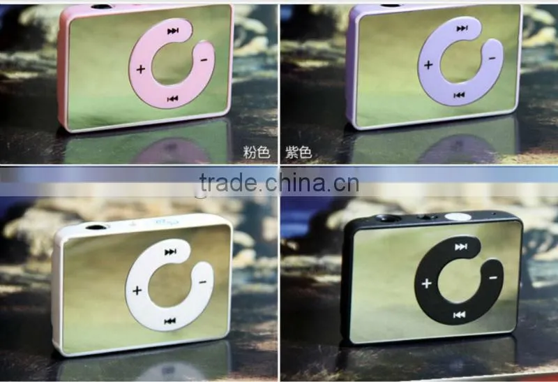 Professional Factory Distribution TF Card Mp3 Player Fashion Clip Mp3
