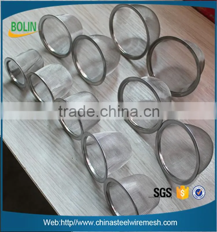 Sintered stainless steel dome metal filter cap