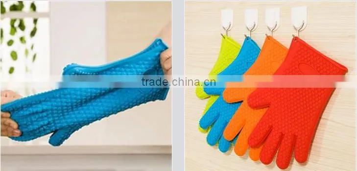 2016 Amazon Selling Hot heat insulating FDA silicone oven gloves from china