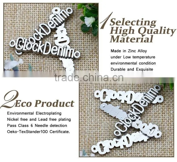 Hot Selling Garment Metal Logo Plates,Handbag Logo Metal Plate