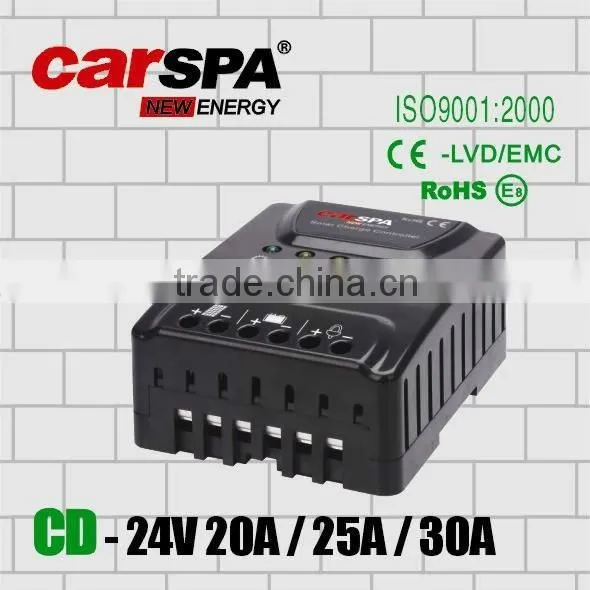 PWM solar charge controller with load 24V 30A