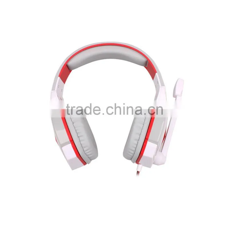 Hot selling china wired gamer headphone with mic for promotion sales