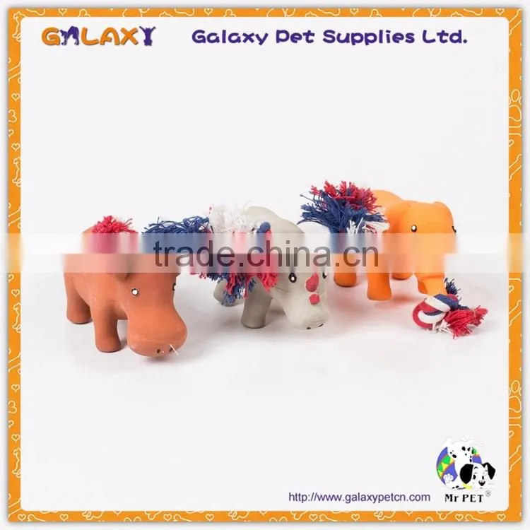 LY4023 Wholesale Squeaky Animal Shaped Small Latex Pet Toy Latex Dog Toy