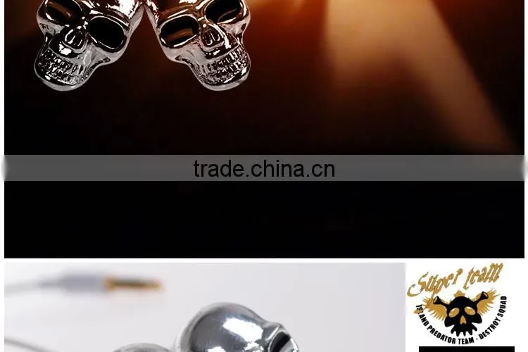 ULDUM 3.5 stereo with microphone heavy bass sound metal earpieces for music