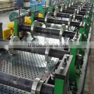Flexible galvanized steel and wire mesh cable tray making machine with PLC control