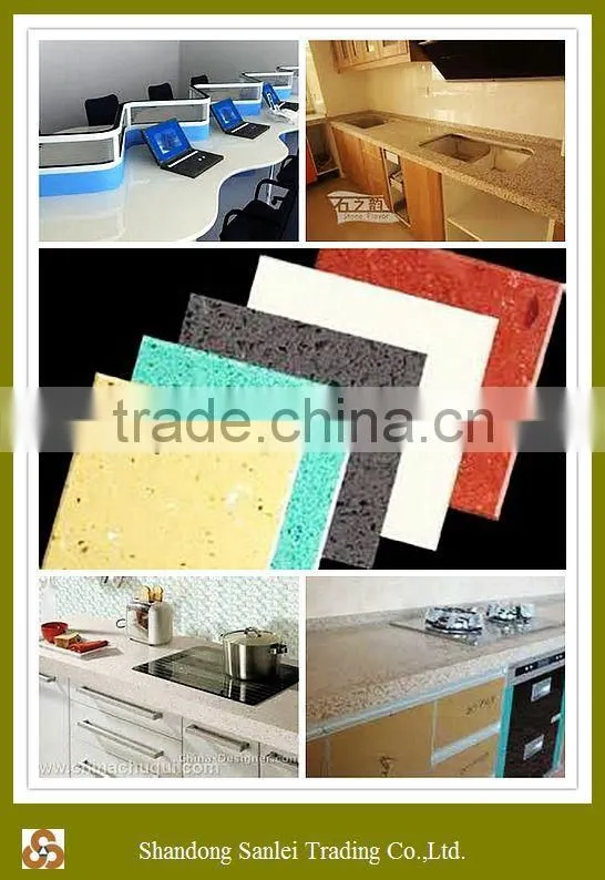 hot sale artificial quartz stone slab for kitchen counter-top