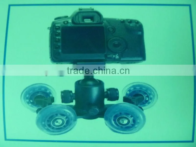 Camera Video DSLR Rig Movie Truck Skater Wheel TableTop Dolly Kit