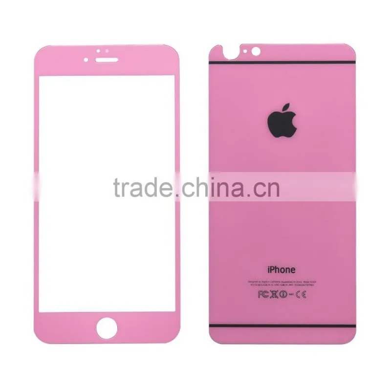 2015 full cover printed screen protector for iphone color tempered glass screen protector on alibaba