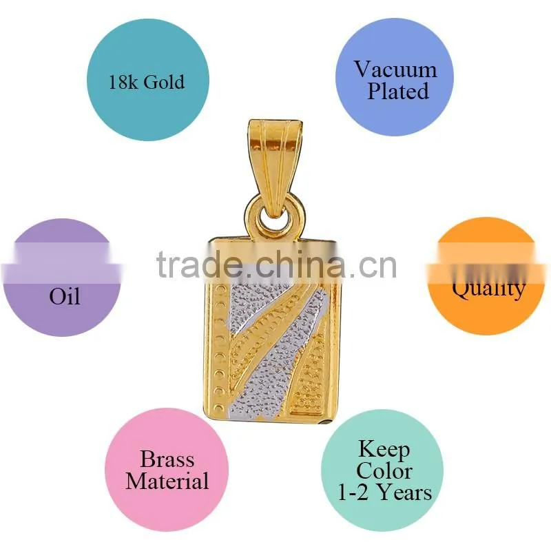 ATHENAA Gold Plated Copper Square Shape Essential Oil Pendant China Importer Jewelry