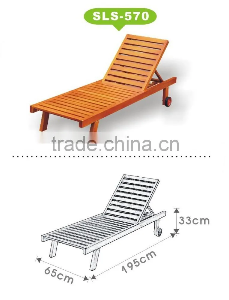 Solid Wood lazy chair/wooden chair/modern leisure folding chair