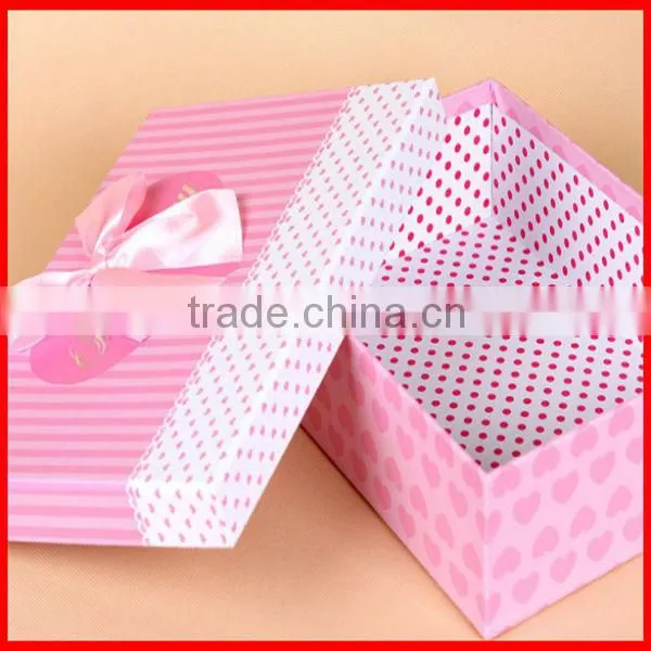2014 New Fashion Cute Paper Gift Scarf Packaging Box , Silk Scarf Box