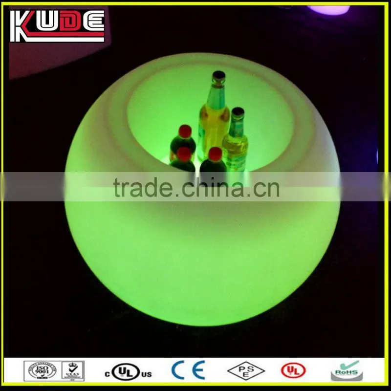 hot selling decorative plastic led flower pots/ planters pot with colorful