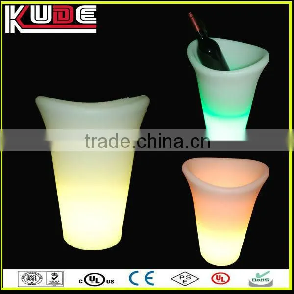 remote control plastic led wine bucket/led ice bucket