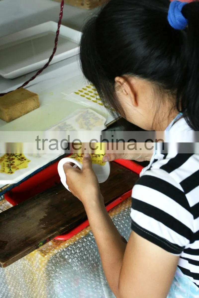 Useful Ceramic Flower Decal Kitchen Tools Holder with Tools