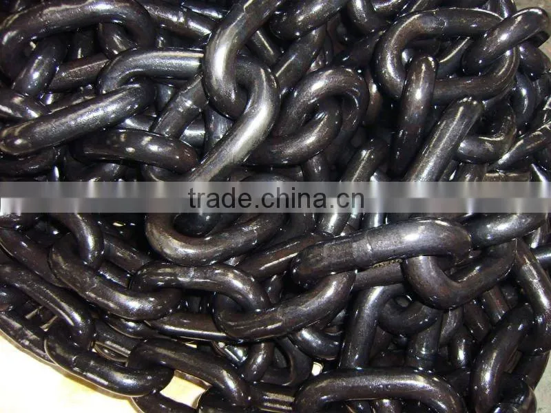 black painted strong high strength lifting chain