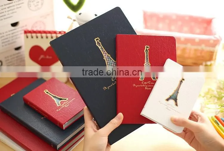 High Quality Eiffel Tower Blank Notebook Hardcover Blank Notebook Cheap Bulk