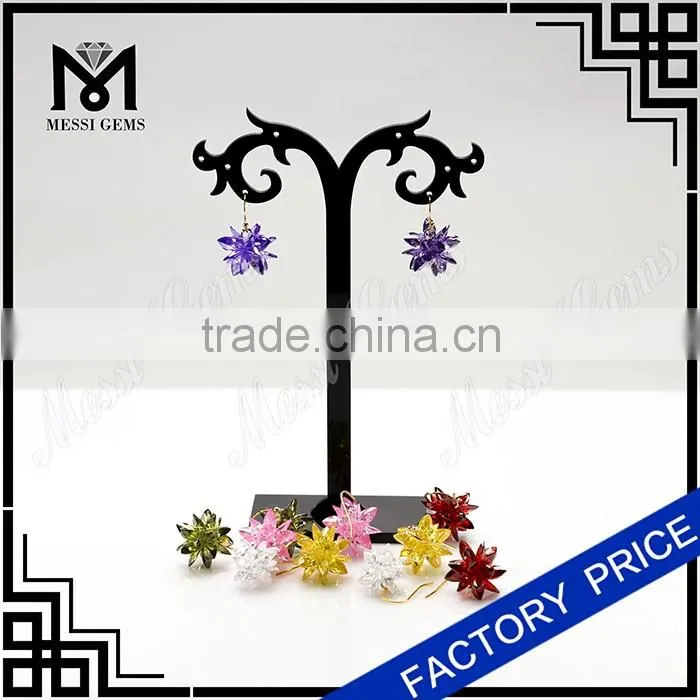 charming cz flower earring daily wear earrings for women and girls