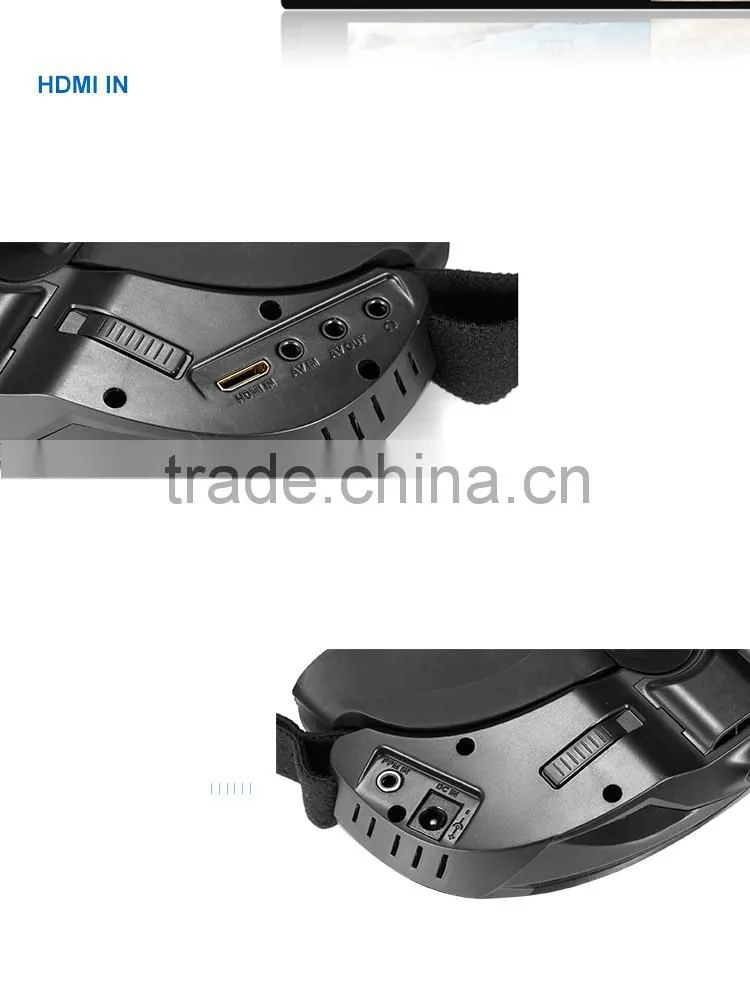 Google glasses FPV 5.8G 40CH Diversity Receiver Wireless Head Tracing GOGGLE/Video Glasses