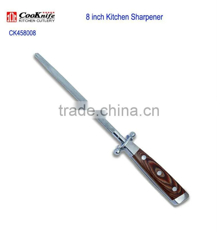 Pakka Wood Handle 8 inch Knife Sharpening Steel