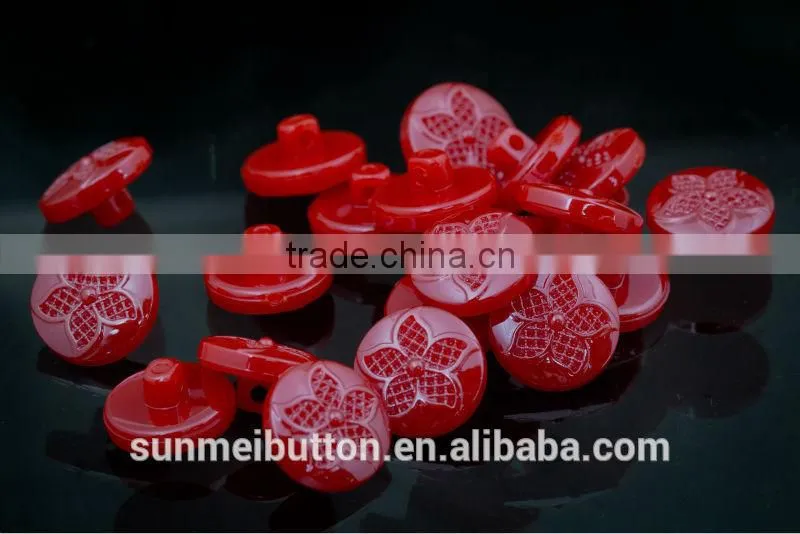 Fashion Candy Color Shank Flower Acrylic Buttons