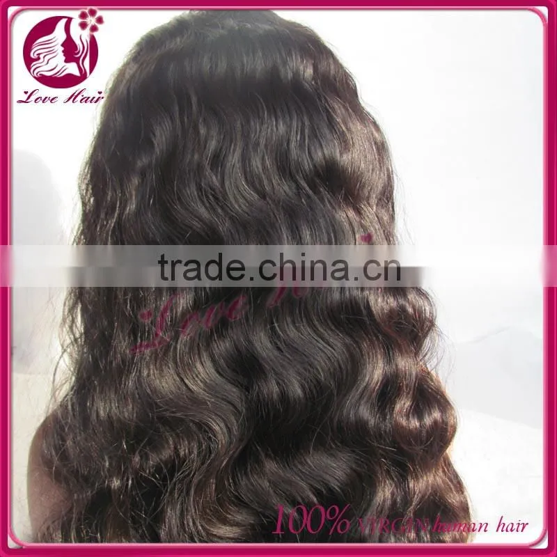 Qingdao supplier wholesale brazilian full lace wig brazilian human hair wig