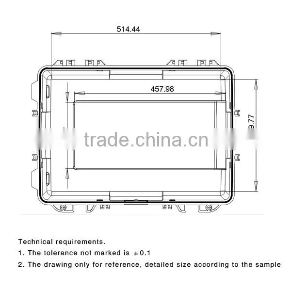 Hardshell waterproof equipment case with wheel
