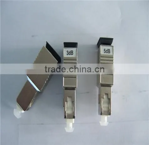 FTTH SC upc 5db singlemode fixed flange fiber optical attenuator,sc adapter type adapter