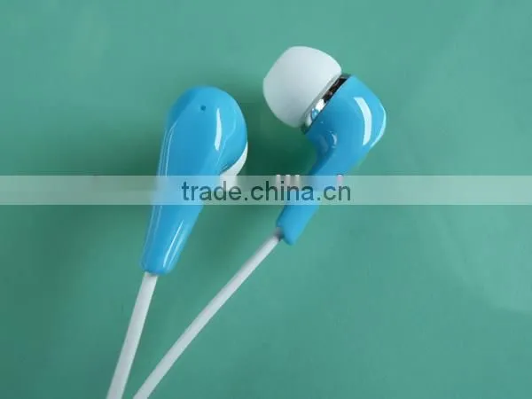 wholesale High quality in-ear mobile phone black earphones