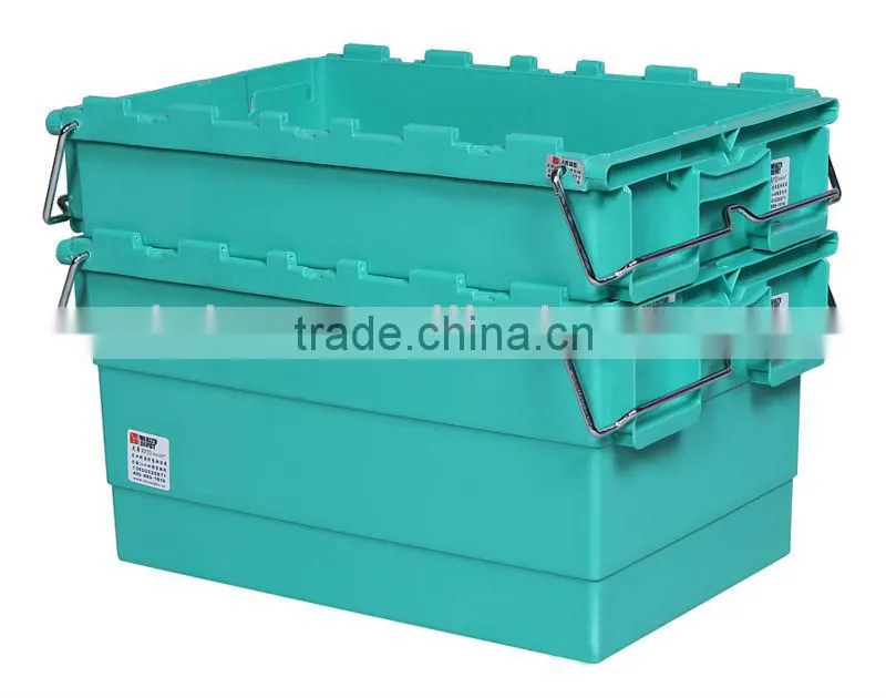 600*400*315mm Heavy Duty Plastic Bin with Bars